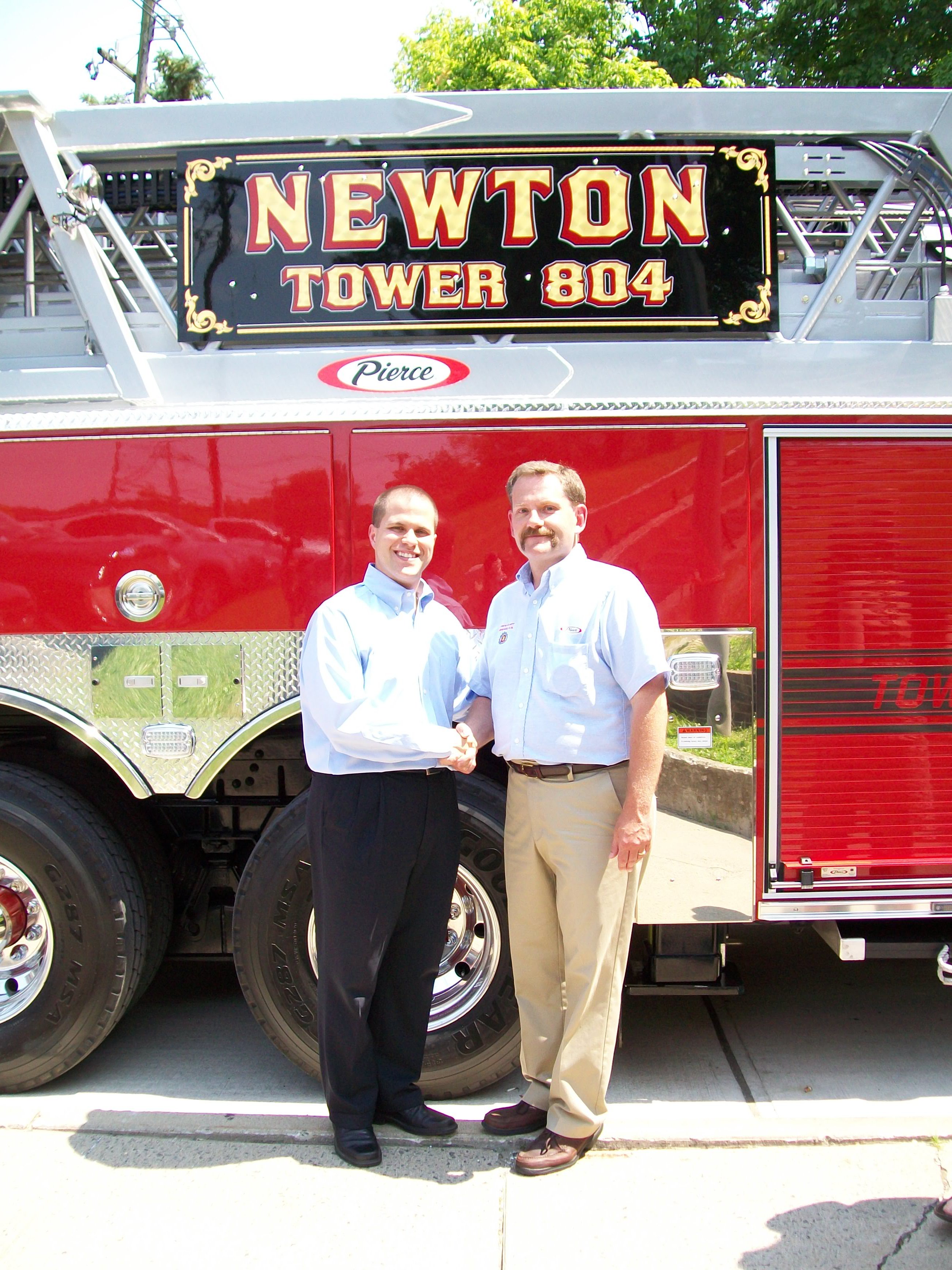 Neweton Fire Truck 804 Tom and Greg